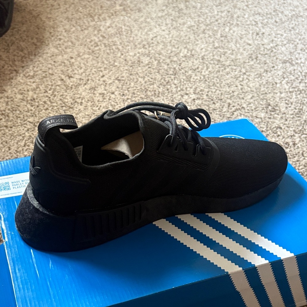 Adidas Men's Triple Black Sneakers - Picture 3 of 5